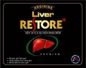 Thiết kế bao bì hộp thuốc bổ gan Liver restore