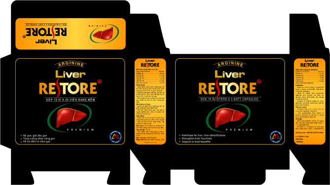 Thiết kế hộp thuốc - Liver Restore - Mỹ thuật xanh